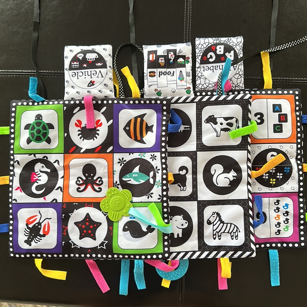 Baby Visual stimulation soft cards